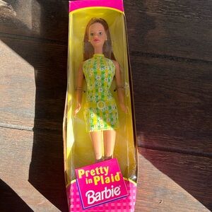 Pretty in Plaid 1998 Barbie- new in box (box is damaged)